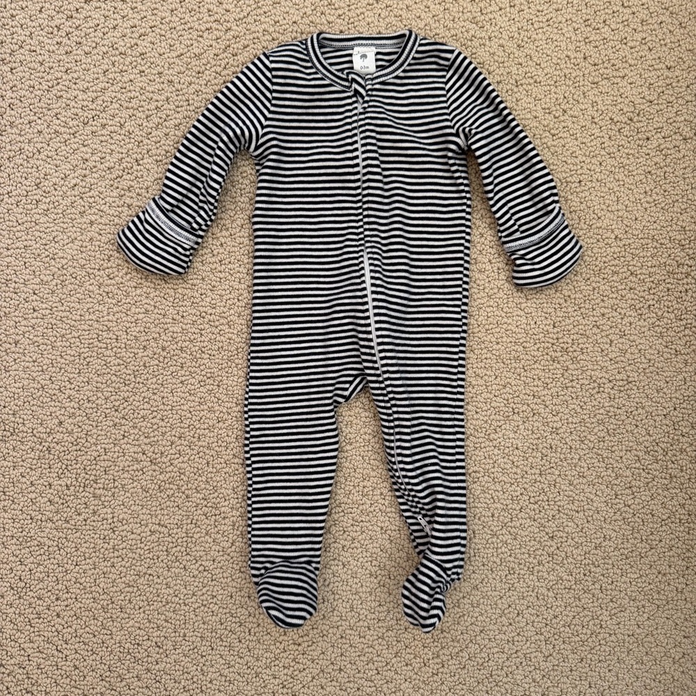 Kate Quinn Black and White Striped One Piece 3m